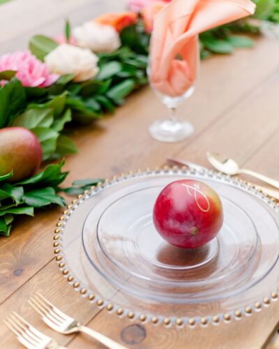 gold flatware and glass china rentals in tampa bay